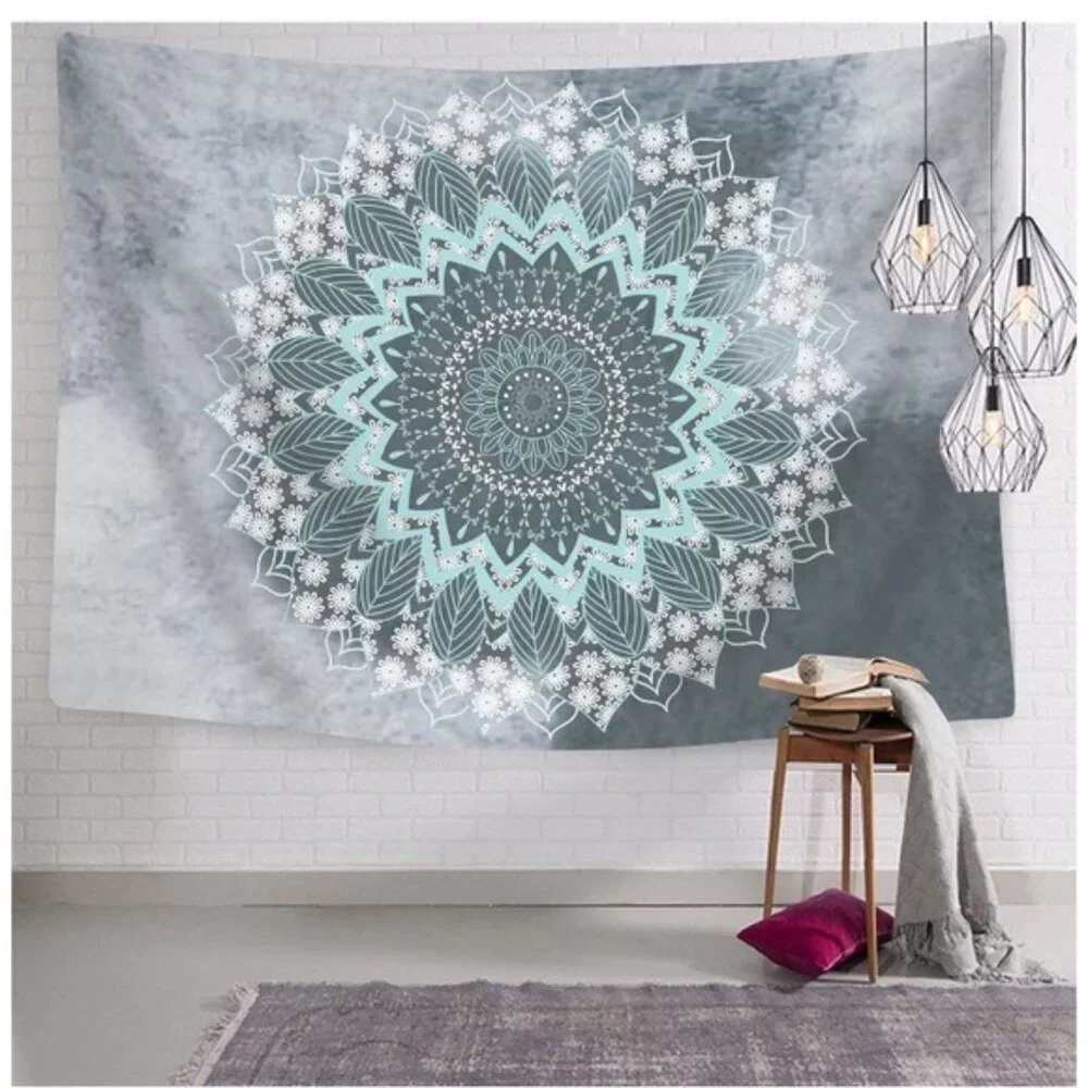 Mandala Floral Leaf Boho Indie Tapestry/Blanket